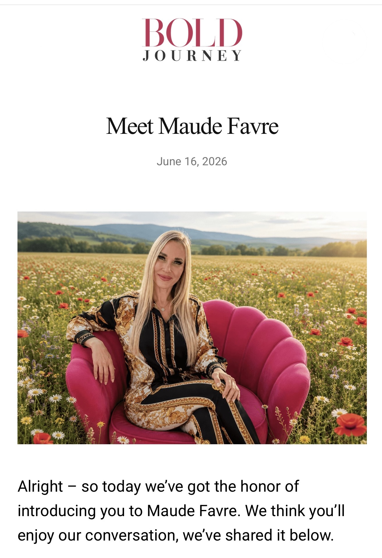 Media - Maude Favre